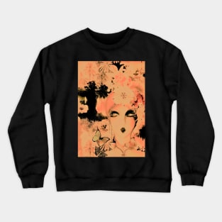 70s peach art print deco fashion Crewneck Sweatshirt